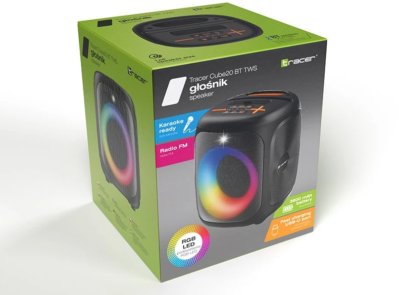 Tracer Cube20 TWS Bluetooth juodas