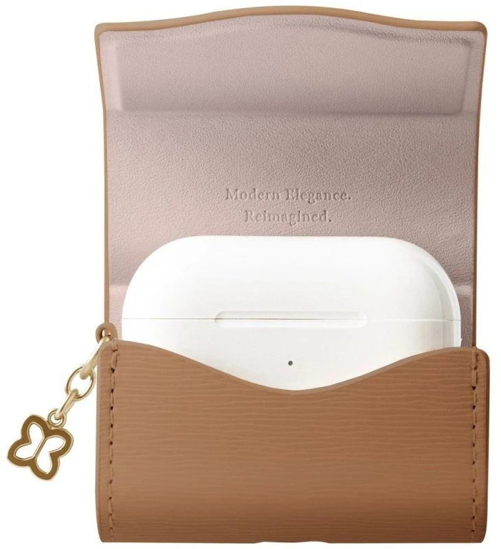 Dėklas Uniq Coehl Mirelle, skirtas AirPods Pro – rudas