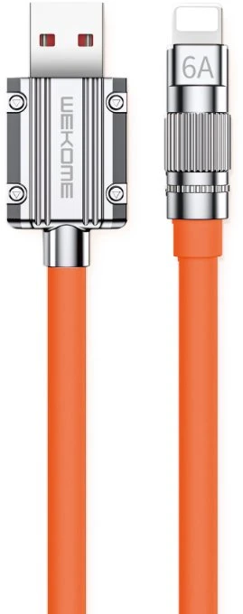 WEKOME WDC-186 Wingle Series - USB-A to Lightning Fast Charging Connection Cable 1 m Oranžinis