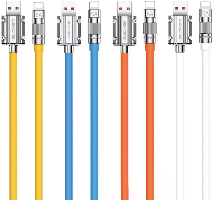 WEKOME WDC-186 Wingle Series - USB-A to Lightning Fast Charging Connection Cable 1 m Oranžinis