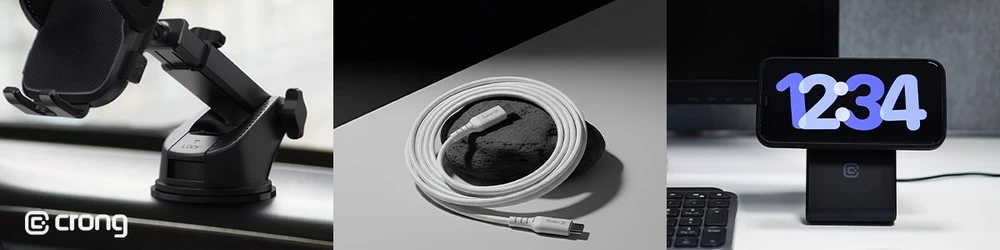 „Crong Armor Link“ – USB-C į USB-C keitiklis 100 W, 5 A, 200 cm, baltas