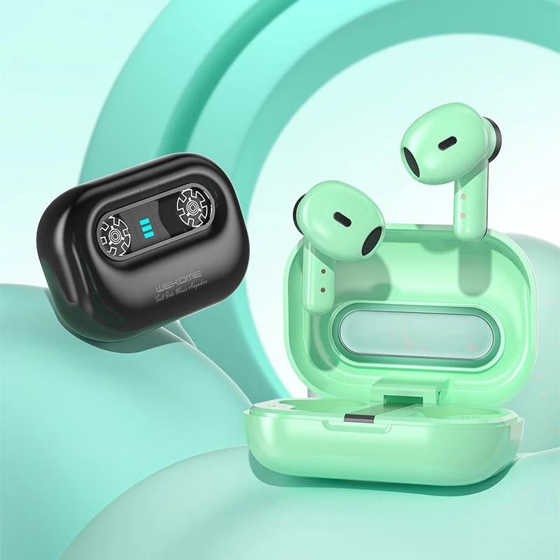 WEKOME VA06 Vanguard Series - Bluetooth V5.2 TWS belaidės ausinės su įkrovimo dėklu (Baltas)