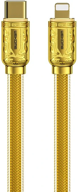 Wk Design WEKOME WDC-163 Sakin Series - USB-C to Lightning PD 20W connecting cable 1 m Gold
