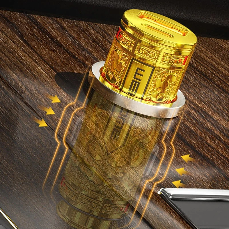 WEKOME WP-C37 Sakin Series - USB-C ir USB-A greitasis įkrovimas PD 20W automobilinis įkroviklis auksinės spalvos
