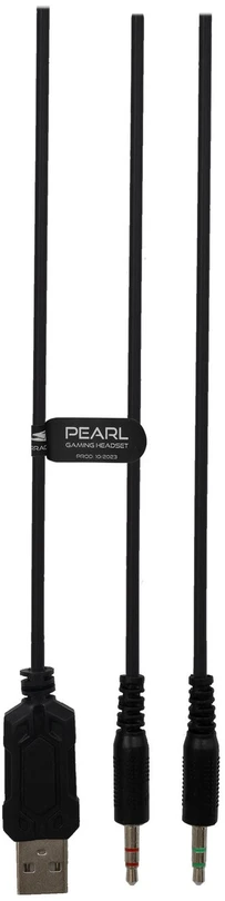 Dėklas Žaidimų ausinės su mikrofonu Baracuda BGH-011 Pearl Juodas