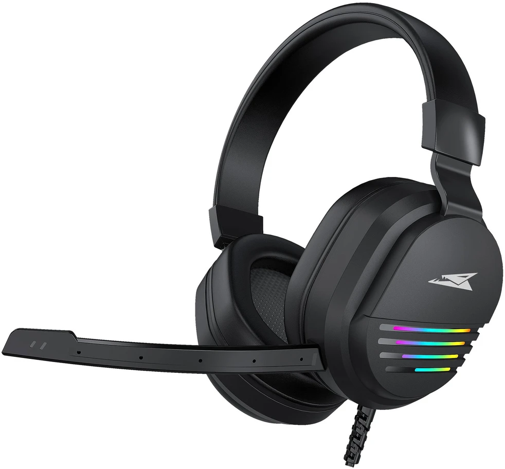 Dėklas Žaidimų ausinės su mikrofonu Baracuda BGH-011 Pearl Juodas
