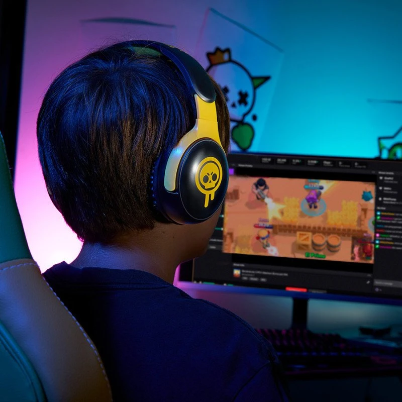 Dėklas Žaidimų ausinės su mikrofonu Subsonic Brawl Stars Drippy Skull