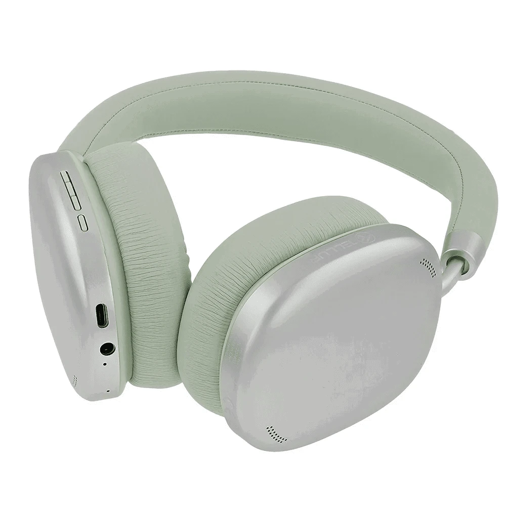 Dėklas Žalios Bluetooth ausinės per ausis su ANC