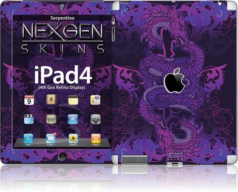 Other Brand Kitų prekės ženklų „Nexgen“ apvalkalai su 3D efektu, skirti „Apple iPad 2/3/4 Serpentine 3D“