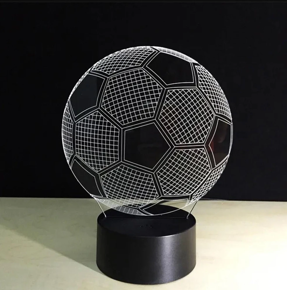 Zd98 Dekoratyvinė LED lempa, futbolo kamuolio formos