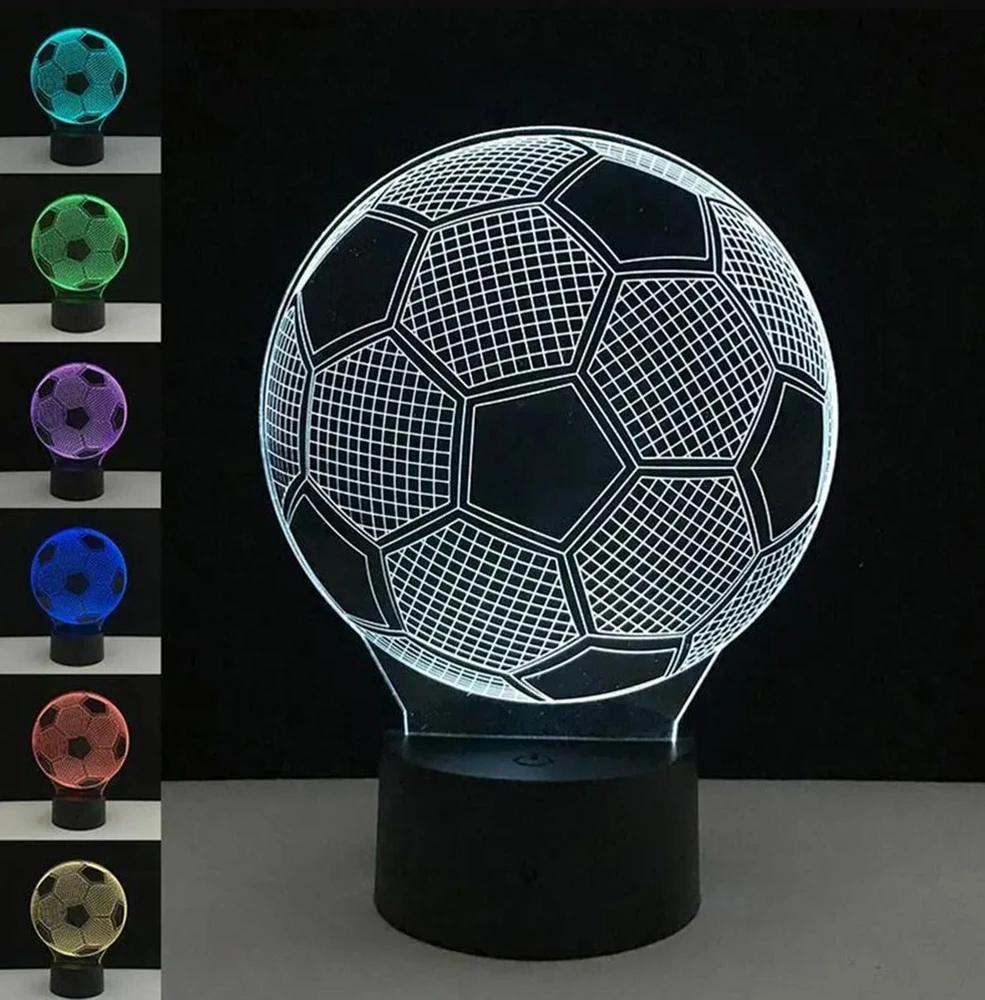 Zd98 Dekoratyvinė LED lempa, futbolo kamuolio formos