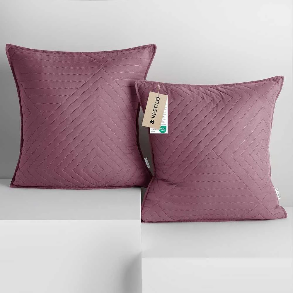 Dekoratyvinis pagalvės užvalkalas 45×45 cm violetinės spalvos Restilo