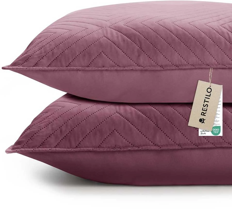 Dekoratyvinis pagalvės užvalkalas 50×70 cm bordo spalvos Restilo