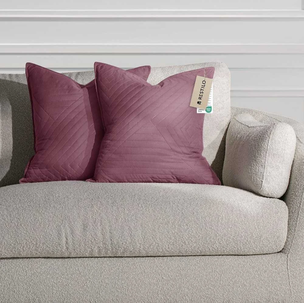 Dekoratyvinis pagalvės užvalkalas 50×70 cm bordo spalvos Restilo
