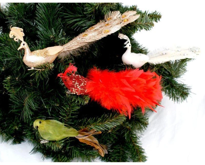 Saska Christmas dekoratyvinis paukštelis su segtuku žalias