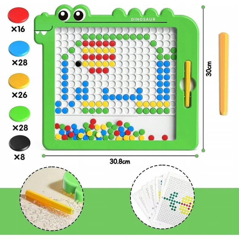 Woopie magnetinė lenta vaikams Montessori Magpad dinozauras