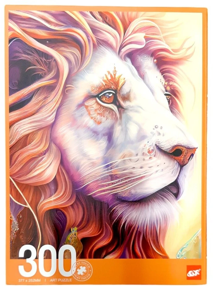 Dėlionė Jigsaw Puzzle Flowers Drawn Lion, 300 det