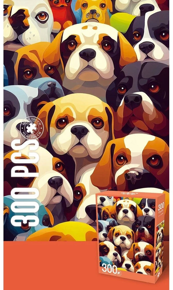 Dėlionė Jigsaw Puzzle Group Cute Dogs, 300 det