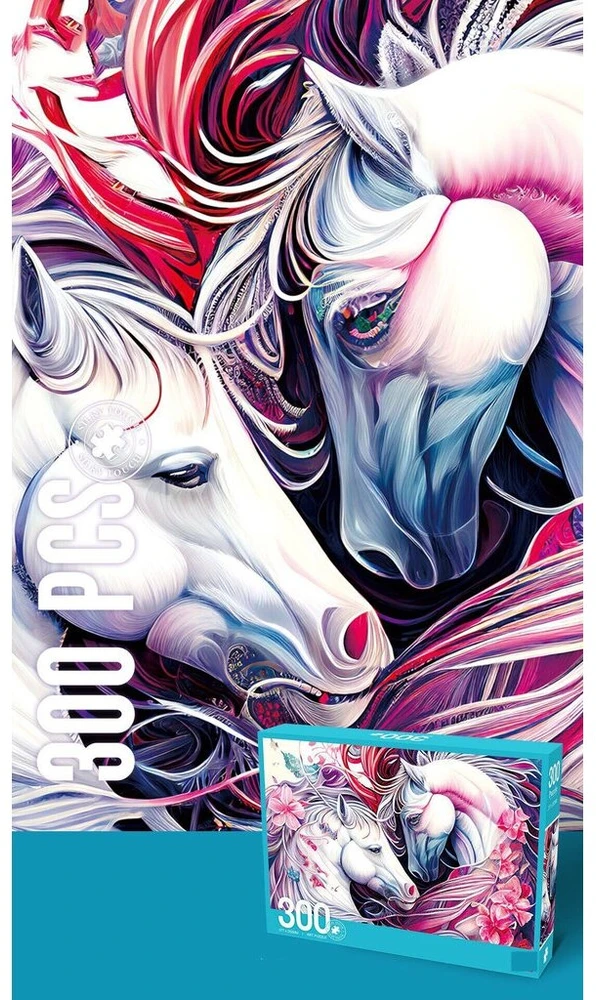 Dėlionė Jigsaw Puzzle Mystical Horses, 300 det