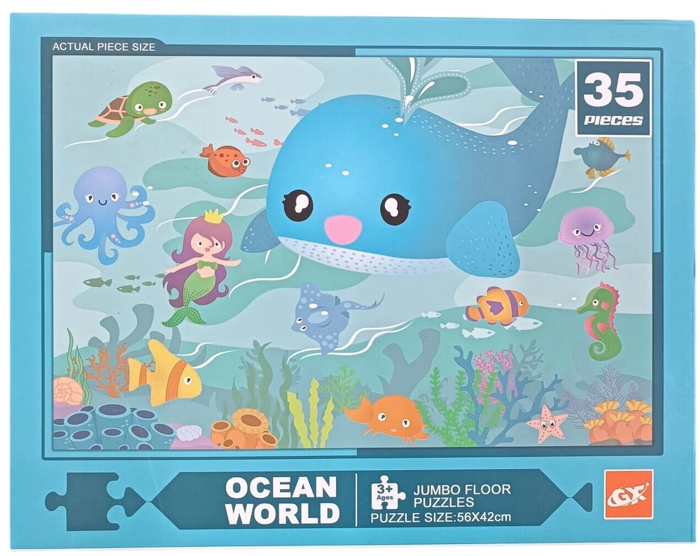 Dėlionė Jumbo Floor Puzzle Ocean World, 35 det