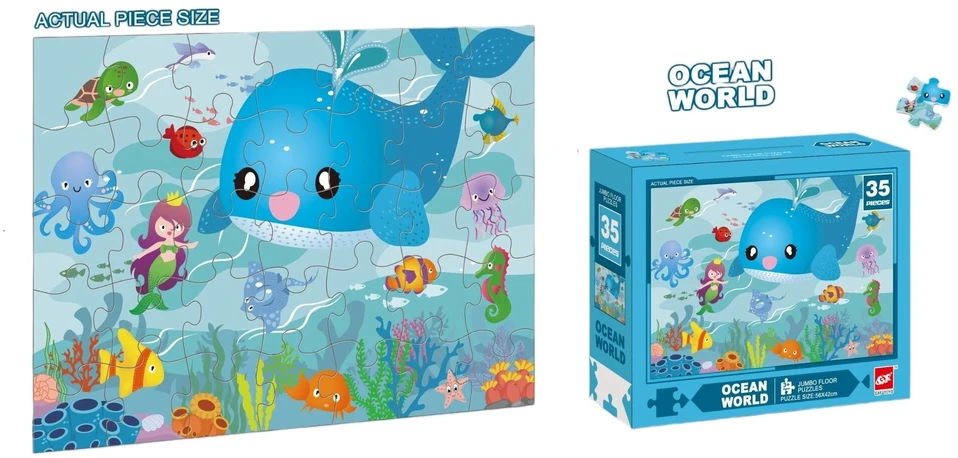Dėlionė Jumbo Floor Puzzle Ocean World, 35 det