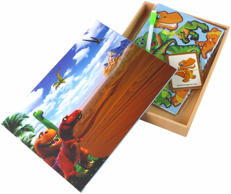 Dėlionė Magnetinių dėlionių rinkinys su dinozaurais