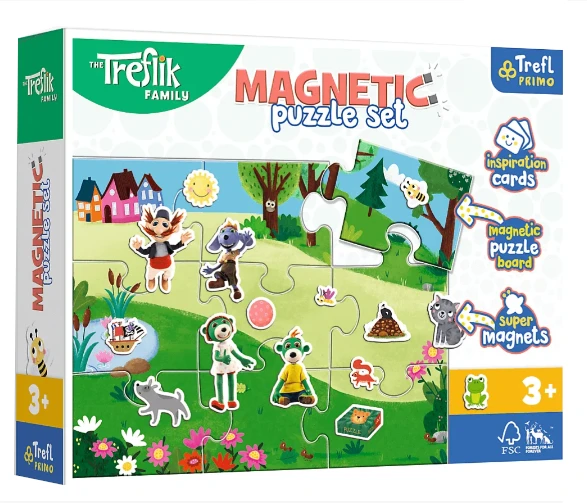 Magnetinių dėlionių rinkinys Trefl Treflikų diena