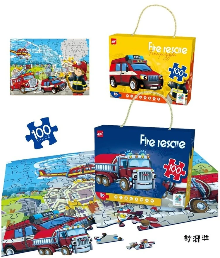 Dėlionė Puzzle Fire rescue, 100 det