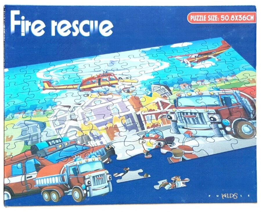 Dėlionė Puzzle Fire rescue, 100 det