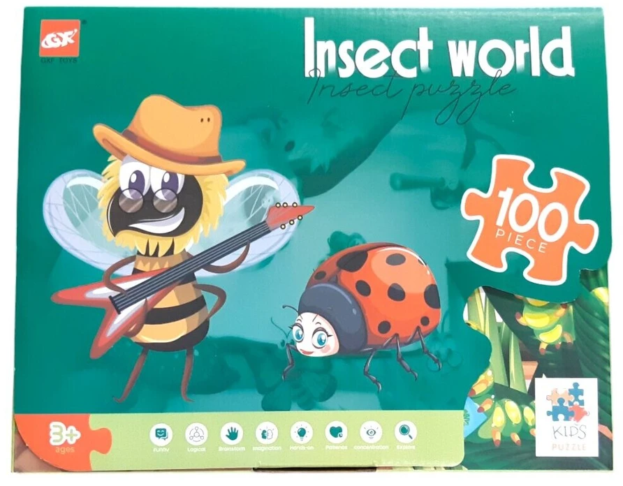 Dėlionė Puzzle Insect World, 100 det