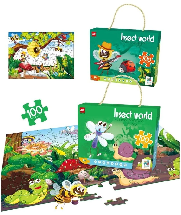 Dėlionė Puzzle Insect world, 100 det