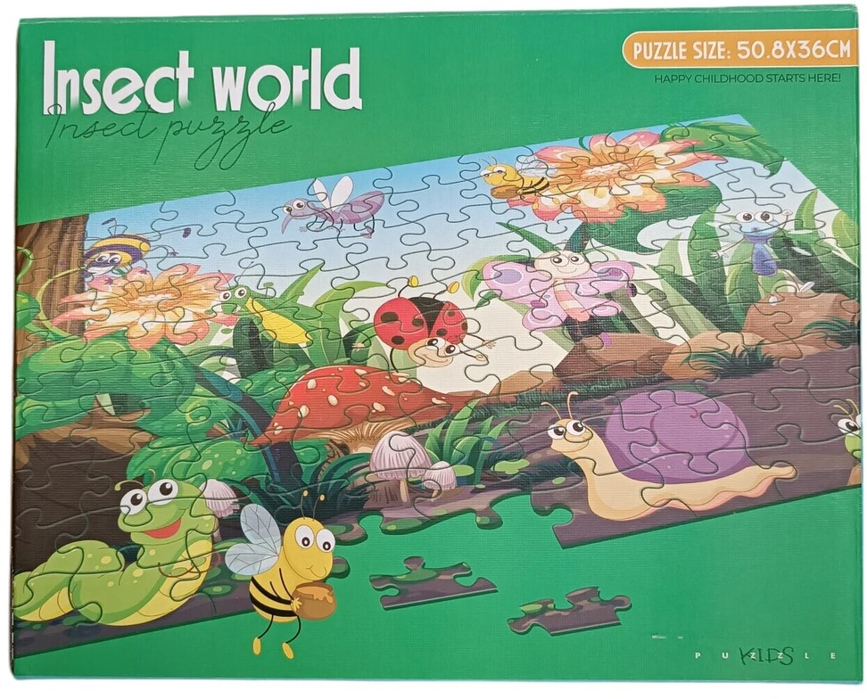 Dėlionė Puzzle Insect world, 100 det