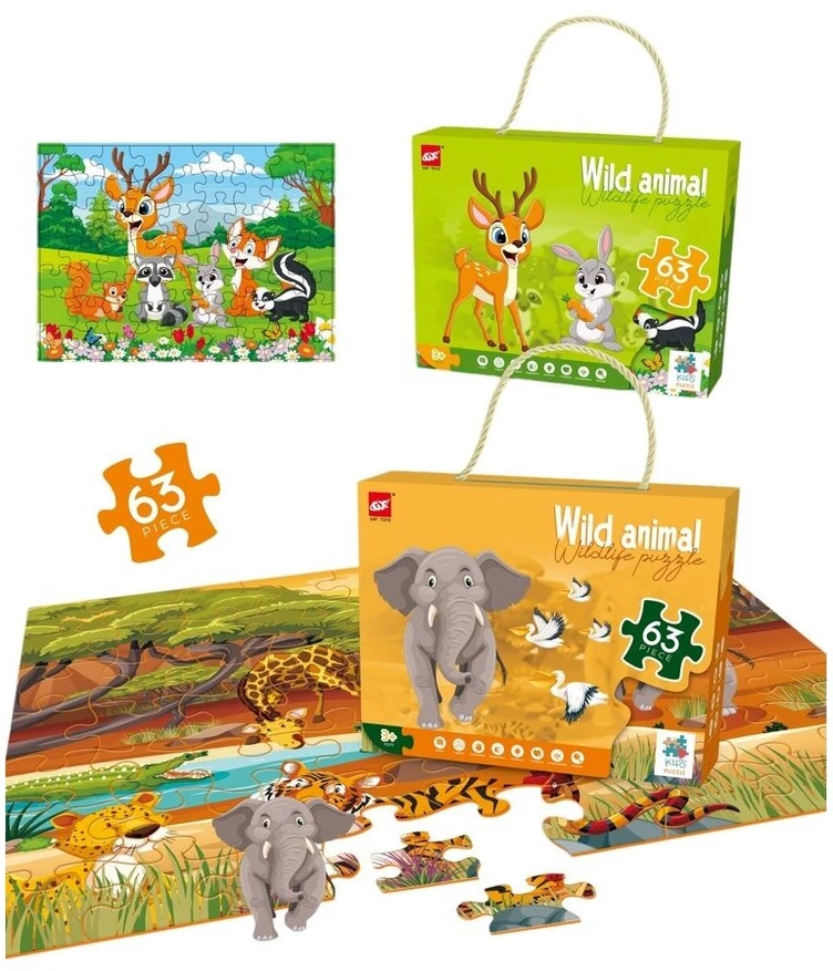 Dėlionė Puzzle Wild animal, 63 det