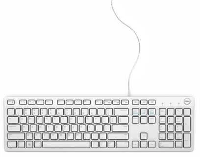 DELL KB216 klaviatūra USB QWERTZ Vokiečių Balta