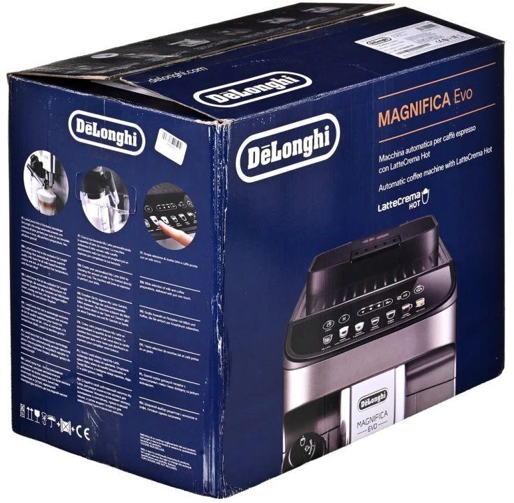 Kavos aparatas Espressomachine DeLonghi Magnifica EVO,titanium/juodas