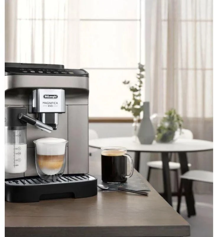 Kavos aparatas Espressomachine DeLonghi Magnifica EVO,titanium/juodas