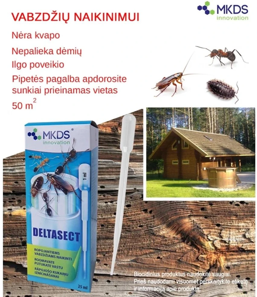 Deltasect biocidas-insekticidas, 25 ml