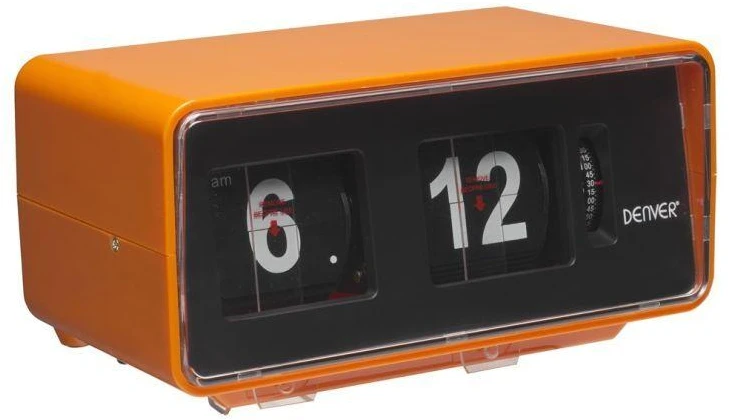 Denver CR-425 radijo imtuvas Laikrodis Analoginis ir skaitmeninis Oranžinė
