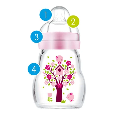 MAM 1254 STIKLINIS BUTELIUKAS 260ML FEEL GOOD FOREST GIRL aprašymas - Prekės nuotrauka