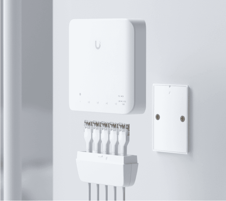 Maršrutizatorius 5 prievadų komutatorius Ubiquiti UniFi USW-Flex aprašymas - Prekės nuotrauka