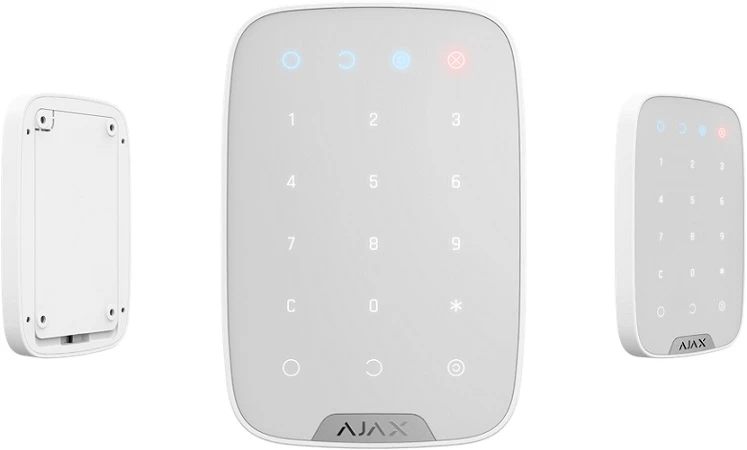 AJAX KeyPad Plus belaidė valdymo klaviatūra (balta) aprašymas - Prekės nuotrauka