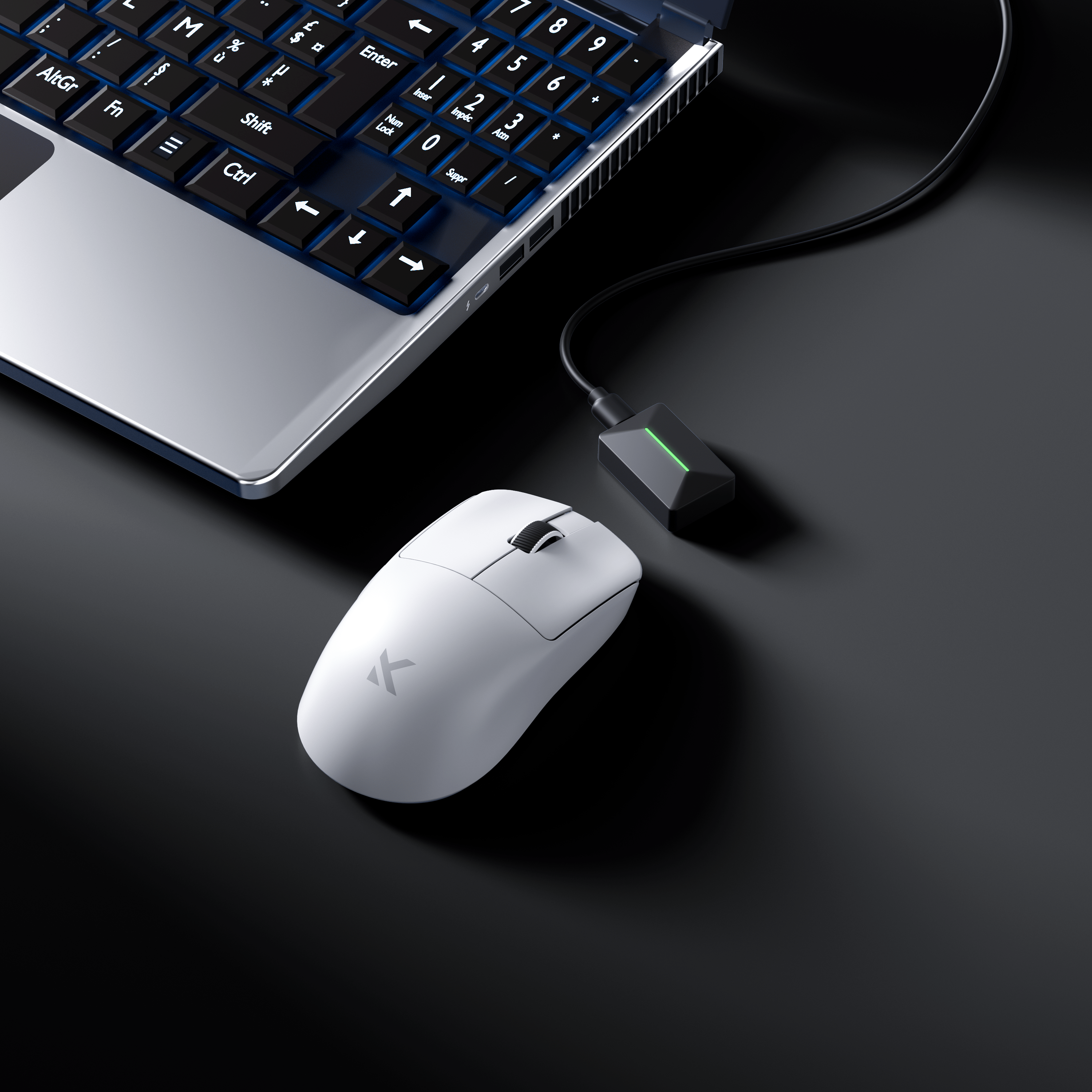 Bevielė Žaidimų Pelė MCHOSE L7 PRO (Balta) aprašymas - Prekės nuotrauka