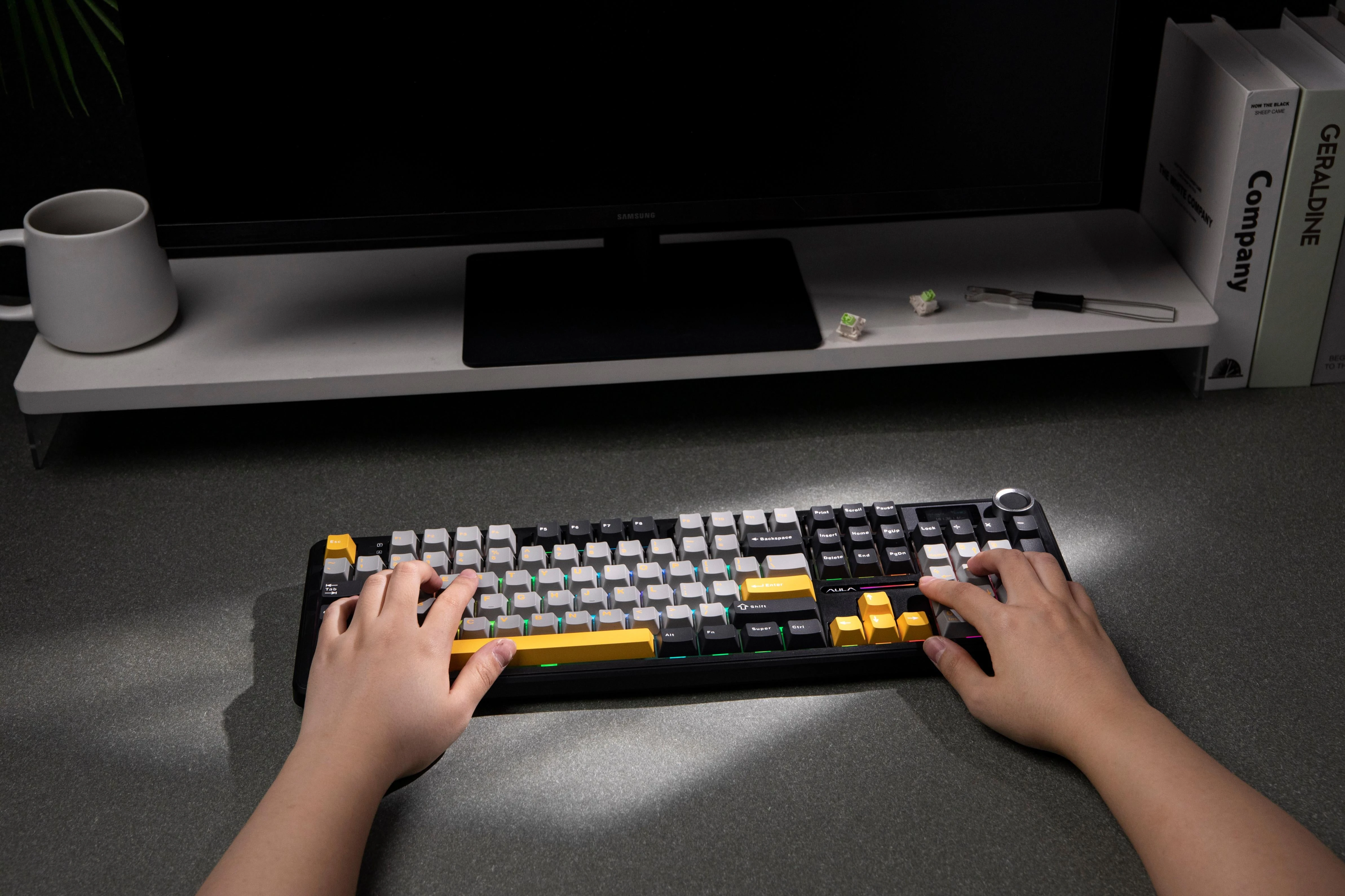 Klaviatūra Aula F108 PRO (Juoda) aprašymas - Prekės nuotrauka