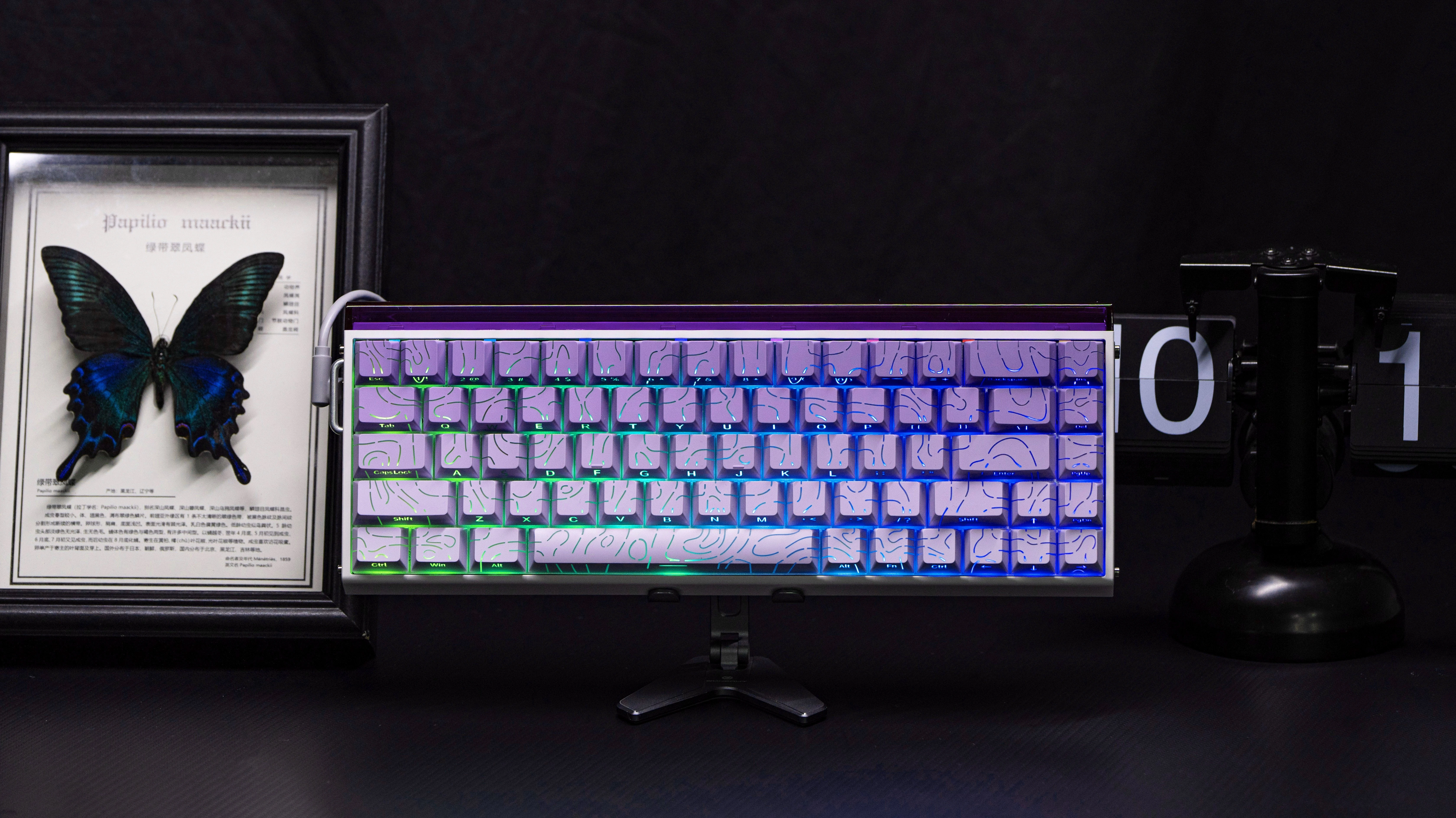 Klaviatūra Aula Hero 68 Magnetinė Hall Effect (Gradient Violetinė) aprašymas - Prekės nuotrauka