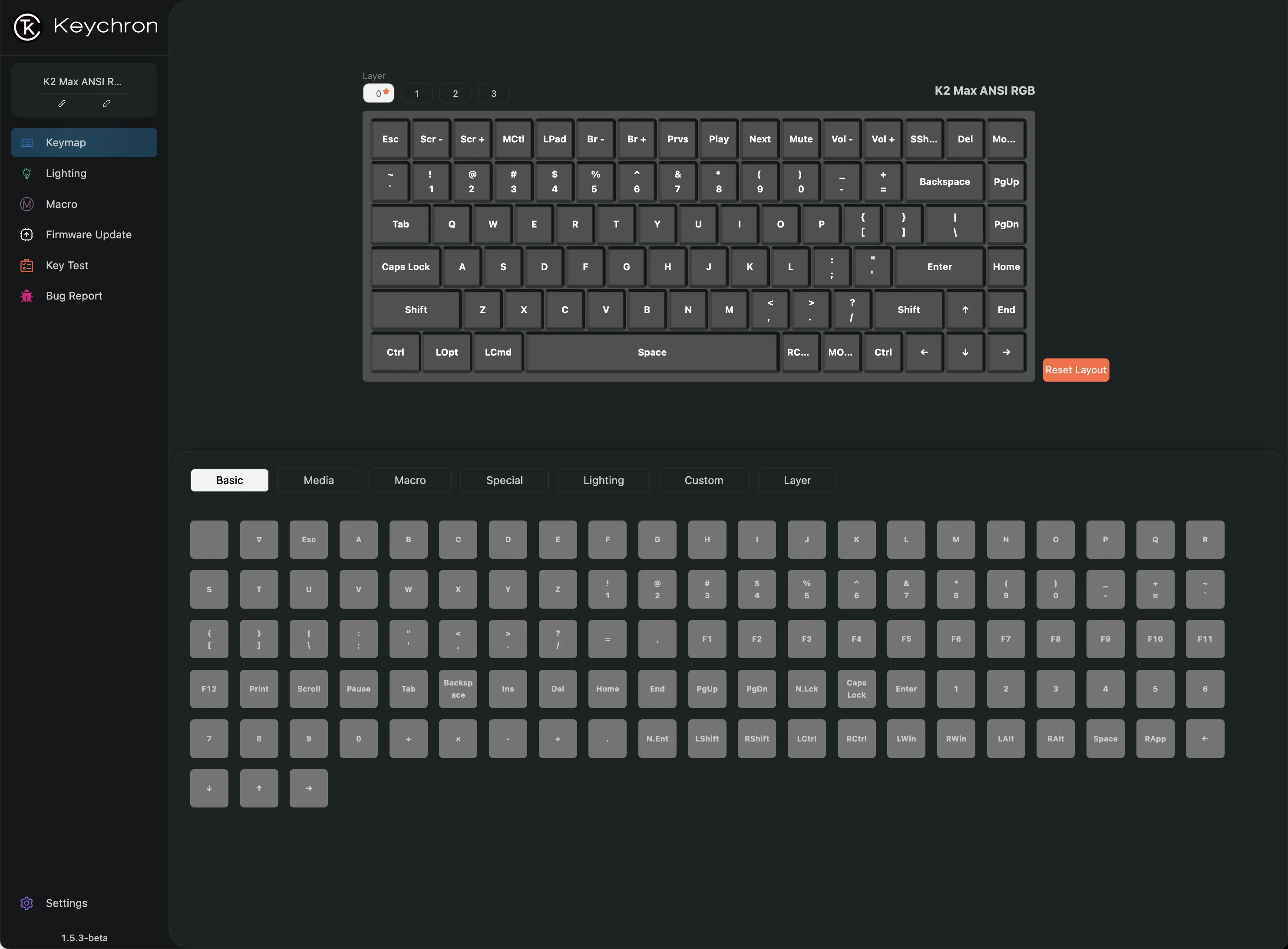 Klaviatūra Keychron K2 Max (Juoda) aprašymas - Prekės nuotrauka