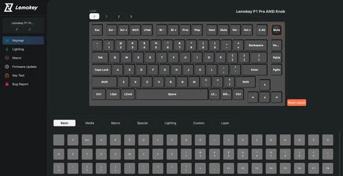 Klaviatūra Keychron Lemokey P1 (Carbon Juodas) aprašymas - Prekės nuotrauka