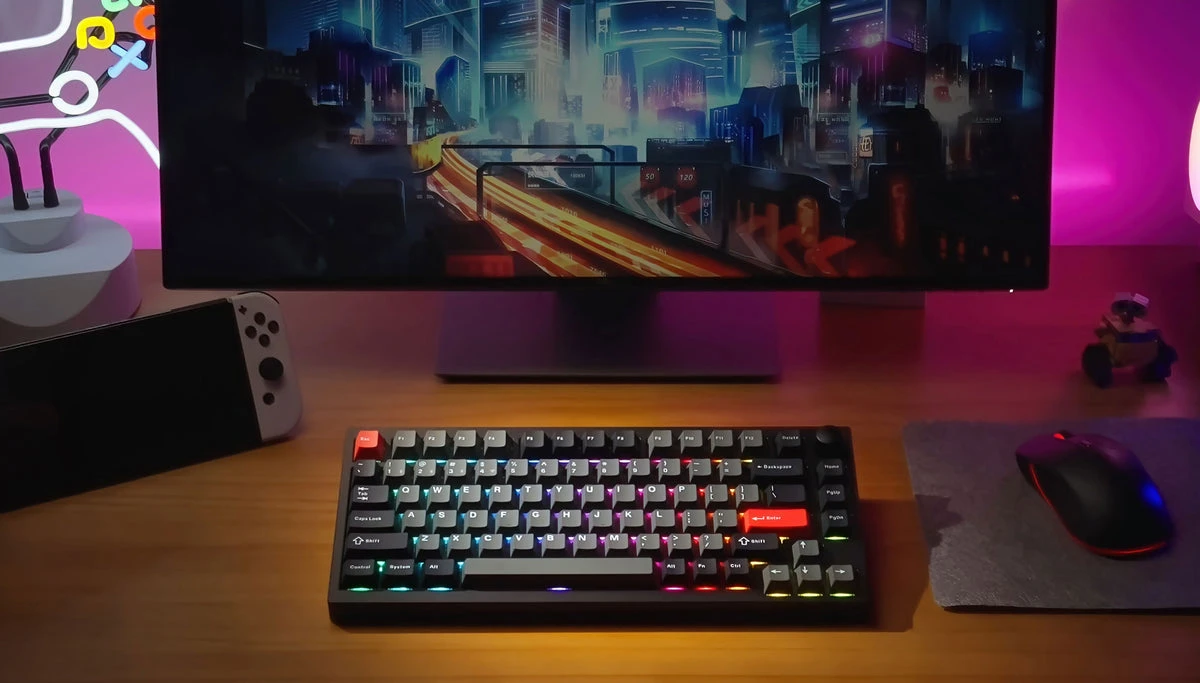 Klaviatūra Keychron Lemokey P1 (Carbon Juodas) aprašymas - Prekės nuotrauka