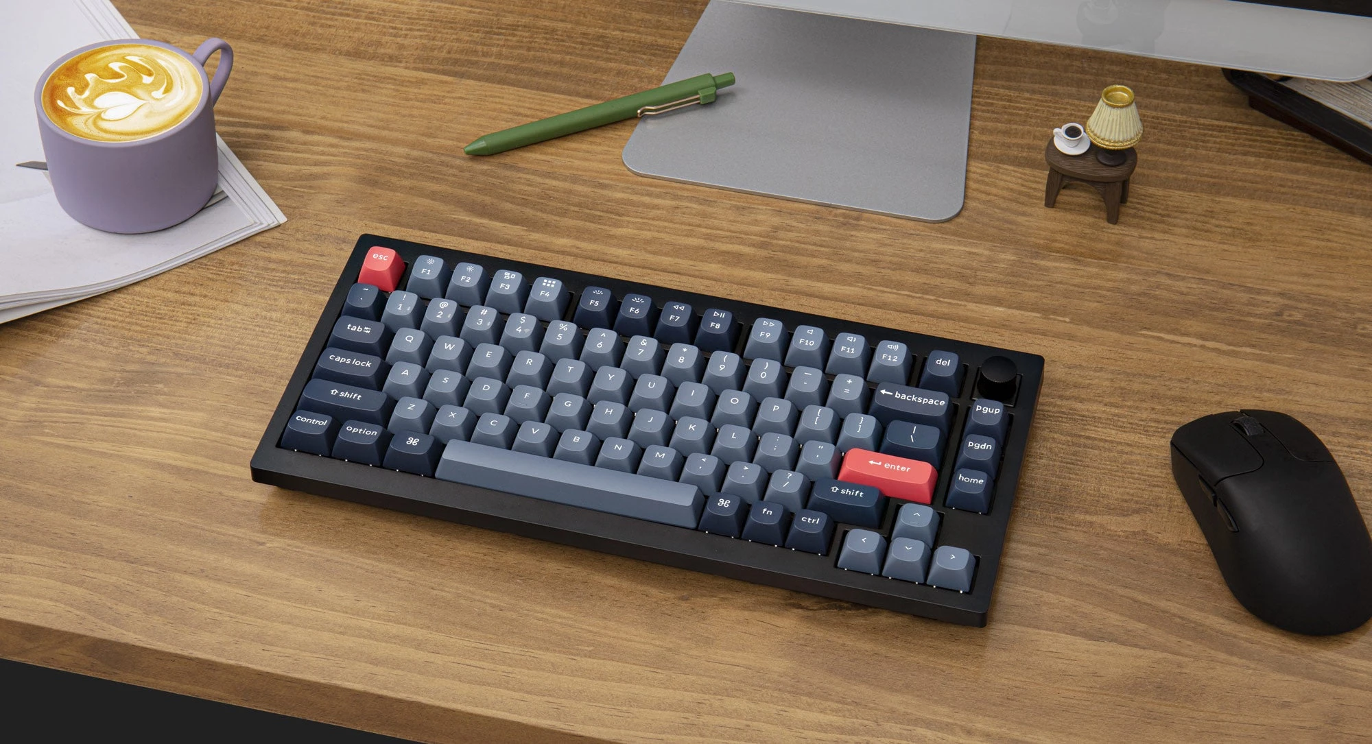 Klaviatūra Keychron V1 Max (Carbon Juodas) aprašymas - Prekės nuotrauka