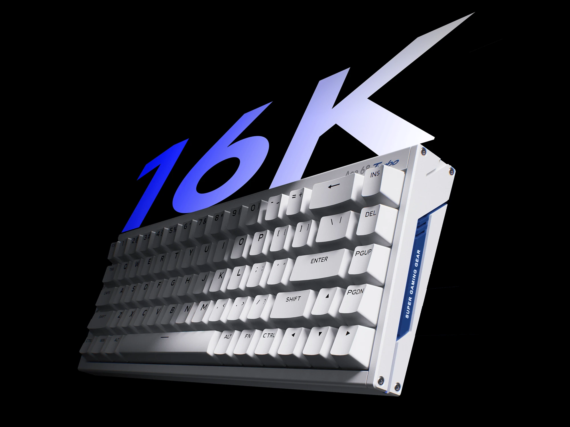 Klaviatūra MCHOSE Ace 68 Turbo Full-aluminum Esports Magnetinė Hall Effect (Cyber Juodas) aprašymas - Prekės nuotrauka