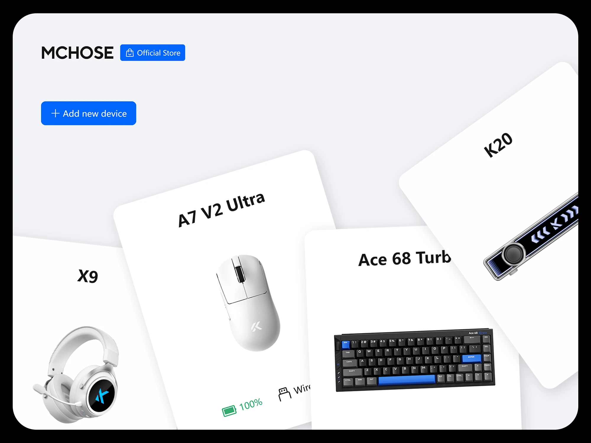 Klaviatūra MCHOSE Ace 68 Turbo Full-aluminum Esports Magnetinė Hall Effect (Cyber Juodas) aprašymas - Prekės nuotrauka